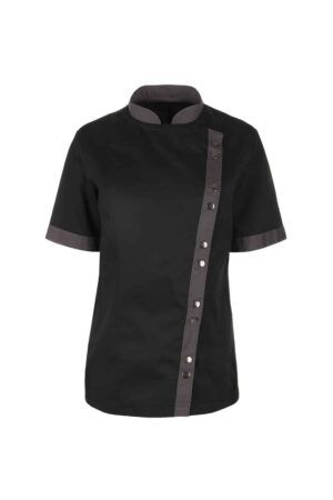Ženska Kuvarska Bluza SHEF 01 - Crna / Siva